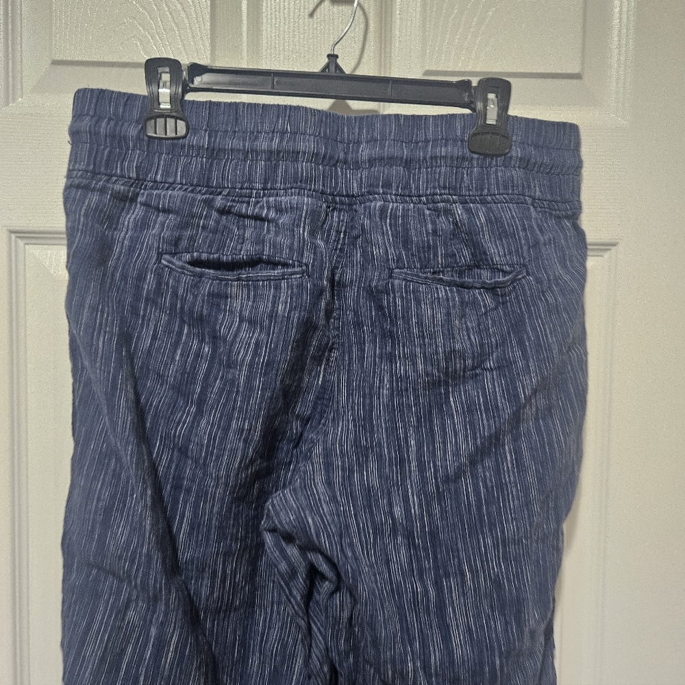 Athleta Cabo Linen Textured Wide Leg Pant - Picture 4 of 5